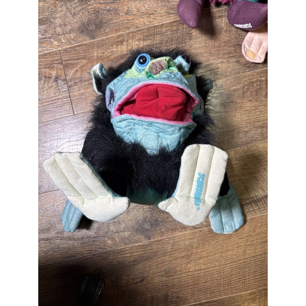 Scrushkins Hand Puppets Crow Frog Pig Rare Vintage Plush 90’s - Picture 2 of 7